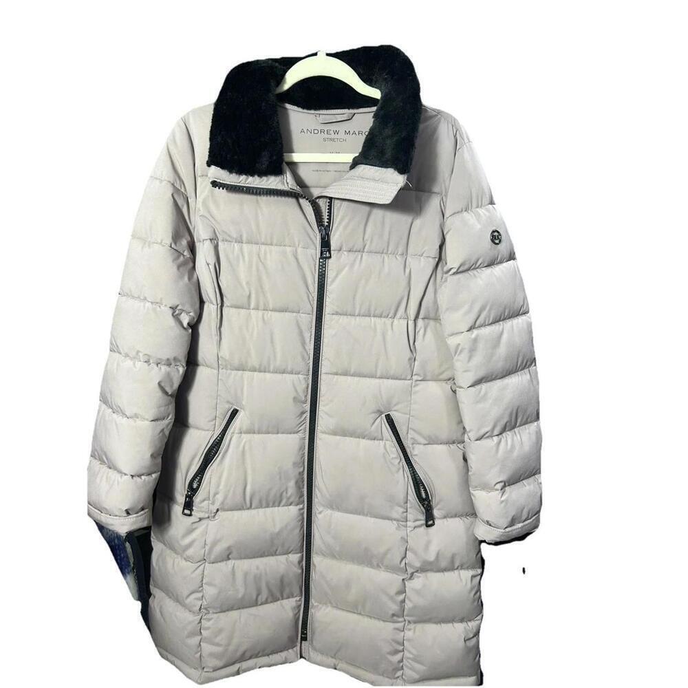 ANDREW MARC WOMEN'S STRETCH PUFFER COAT JACKET SIZE M  *READ
